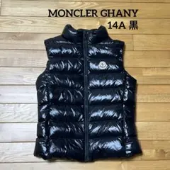 極美品★MONCLERモンクレールGHANY ガーニー ダウンベスト 14A 黒