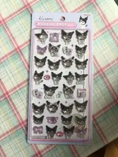Kuromi ボンボンドロップシール 24枚入り　クロミ　サンリオ