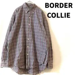 BORDER COLLIE チェック柄シャツ MA パープル グリーン