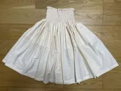 フラダンス用クリーム色スカート