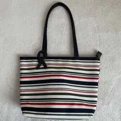 ロベルタ ボーダー 軽く 使いやすいサイズ トートバッグ