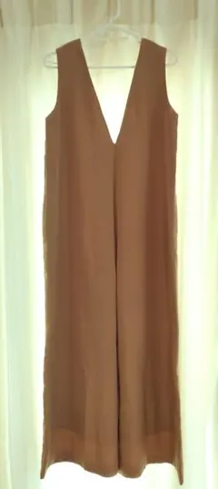 BROWNY キャメル ベージュ サロペット ブラウニー Vネックのサムネイル