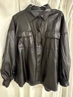 INGNI フェイクレザージャケット　ブラック