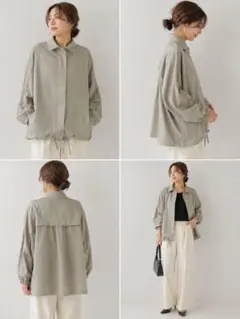 salesolamonat poche 馬布ドルマンシャツ トップス ショート丈 - メルカリ