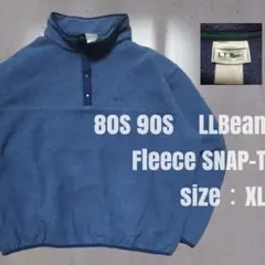 お*ぎ様 80s 90s L.L.Bean 筆記体ロゴ 刺繍 スナップT フリー
