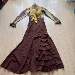 フラメンコ衣装 花柄 フリル シージョ シージョ留めセット | Mercari