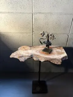 Re:ens 欅無垢材 × Iron Side Table｜一点物 Re:ens 欅無垢材 × Iron Side Table｜一点物 - メルカリ