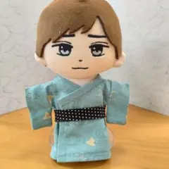 はぴぬい 浴衣 永瀬廉 キンプリ 和柄 青緑色 千鳥 黒帯 ぬい服のサムネイル