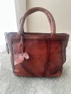 新品未使用】イビサ ぞうモチーフ オーストリッチレザー ショルダー