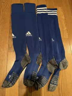 adidas アディダス サッカーソックス ストライプ　MD 25cm〜27cm