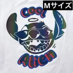 【新品タグ付き】リロアンドスティッチ　レインボー反射プリント　Tシャツ　M