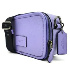 希少色✨COACH ワイアット クロスボディ ショルダーバッグ レザー パープルのサムネイル