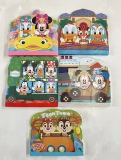 ディズニーリゾート　ダイカットメモ帳　5点セット
