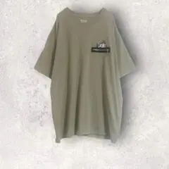 不二家　ぺこちゃん　ポケット付きTシャツ　半袖　3L オーバーサイズ　綿混