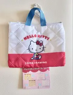 サンリオ レトロレッスンバッグミニキーホルダー ハローキティ