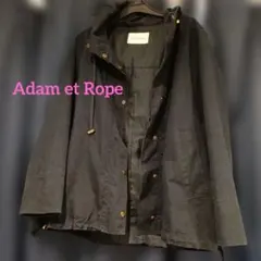 ADAM ET ROPÉ フード付きジャケット ダークネイビー　ロペ