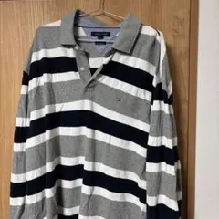TOMMY HILFIGER XXL ストライプポロシャツ