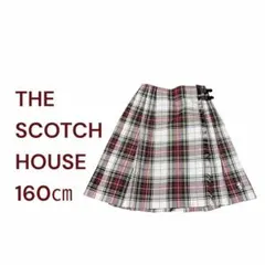 THE SCOTCH HOUSE チェック柄スカート（赤・白）　160㎝ キッズのサムネイル