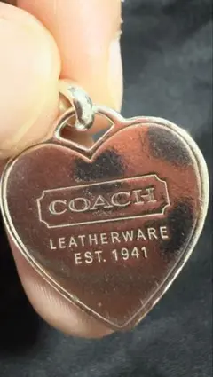 COACH ハート型 チャーム ペンダントトップ