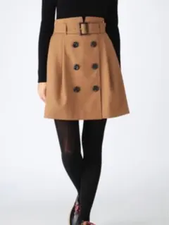 【美品】ブルーレーベルクレストブリッジ　トレンチスカート　ハイウエスト