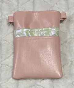 ナースポーチ・オーガナイザー（ハンドメイド） 合皮&ハートオーロラ圧着キルト♡