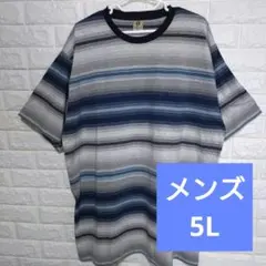 大きいサイズ5L☆ハンテン/半袖ストラップTシャツ/未使用/タグ付きのサムネイル