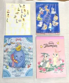【平成レトロ】ディズニーシール付きメモ帳3冊