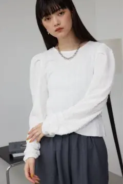 新品 フクレジャガードトップス ホワイト