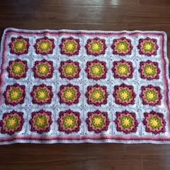 手編みモチーフブランケット