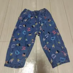 【最終値下げ】　しまむら　リトシー　ディズニー　ミッキー　デニム　パンツ 100