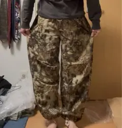 廃盤 STUSSY ステューシー ワイドカーゴパンツ カモフラ柄 カーキ