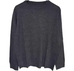 JOHN SMEDLEY メリノウール　クルーネックニット　グレーのサムネイル