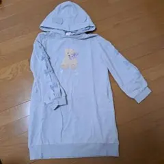 美品 メゾピアノ ワンピース 140 くま シャーリーテンプル 袖リボン