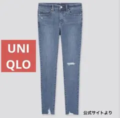UNIQLO ユニクロ ウルトラストレッチジーンズ（ダメージ・丈70cm）24