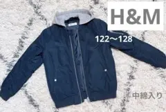 【H&M】ネイビー ジャケット フード付きのサムネイル