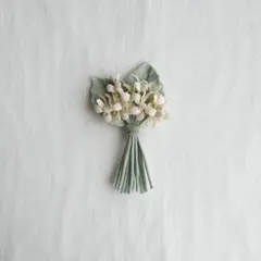 104ハンドメイドコサージュ布花ブローチ入学式卒業式結婚式ナチュラルオケージョン