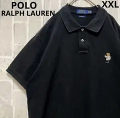 ポロ ラルフローレン ポロシャツ ポロベア 刺繍ロゴ XXL 鹿の子 半袖