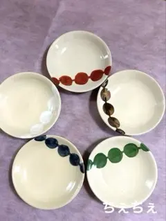 【6月セール！〜21日まで】　都をどり団子皿5枚セット永楽善五郎赤焼き 6月セール！〜21日まで】 都をどり団子皿5枚セット永楽