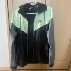 Nike ナイロンジャケット S 黒/グレー/ライム