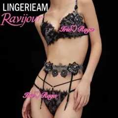 ☆Ravijour☆ラメフラワーレースショーツ☆パンツ下着☆バッククロス