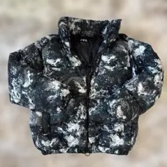 ZARA カモフラージュ ダウンジャケット 13-14歳164センチ