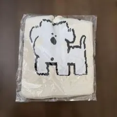 犬柄 ニットトートバッグ 新品