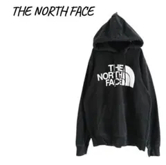 THE NORTH FACE パーカー メンズ S ビッグロゴ スウェット 古着