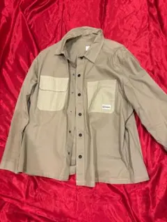 H&M WORKWEAR ベージュ長袖シャツ EUR XL