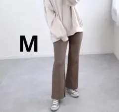 GU リブスリムフレアパンツ Ｍ モカ