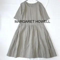 MARGARET HOWELL リネン100%　ワンピース　日本製　洗濯可能のサムネイル