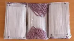 3層構造　不織布マスク　50枚　スモーキーピンク　Mサイズ