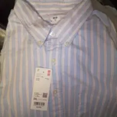 UNIQLO ユニクロ新品タグ オックスフォード ストライプ プルオーバー3XLのサムネイル