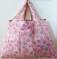 【新品】キャラクターエコバッグ 大容量 マイスウィートピアノ ピンク