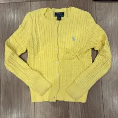 POLO RALPH LAUREN イエロー カーディガン S(7)